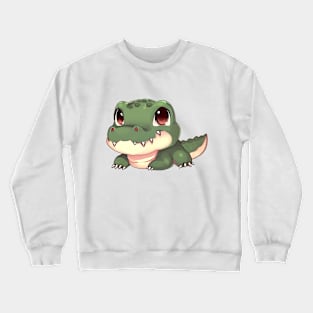 Cute Crocodile - Made by AI Crewneck Sweatshirt